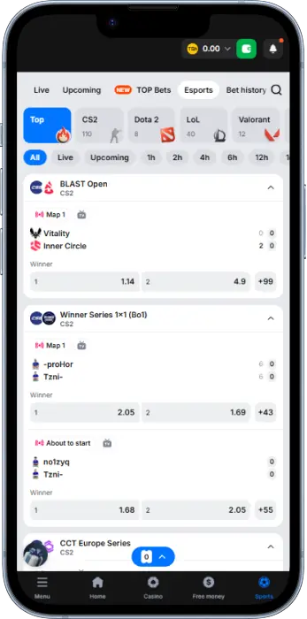 Players from Tanzania can bet on esports on the 1win app