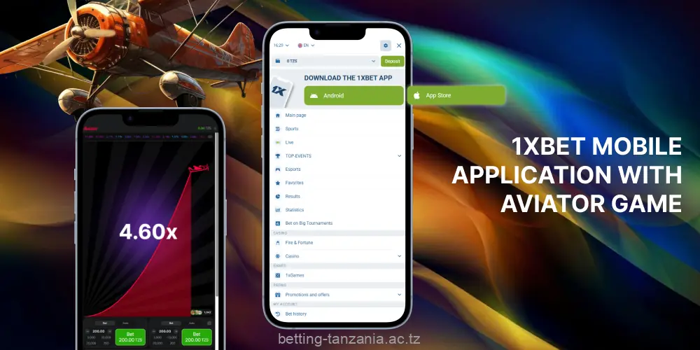 1xBet Aviator is available in Tanzania via both a user-friendly website and a mobile app