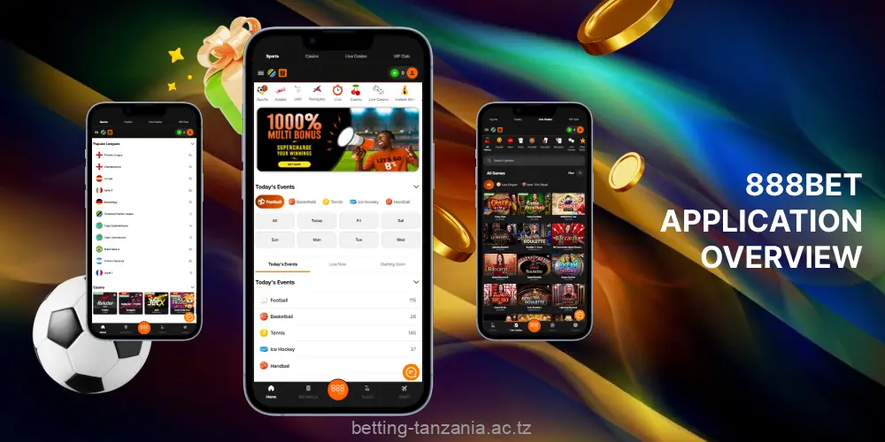 The 888bet Tanzania app has a user-friendly interface and plenty of betting features