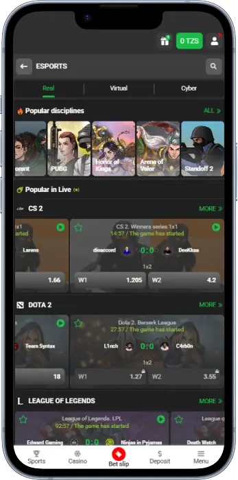 Tanzanian players can bet on esports via the 888STARZ app