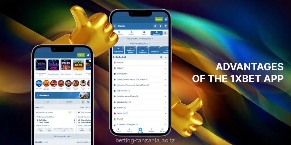 The 1xBet app is popular among Tanzanian bettors because of the simplicity of betting and user-friendly interface