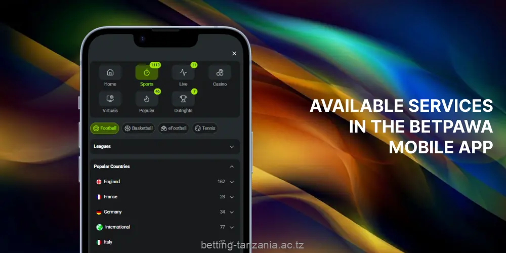 The BetPawa app offers a range of notable features in Tanzania