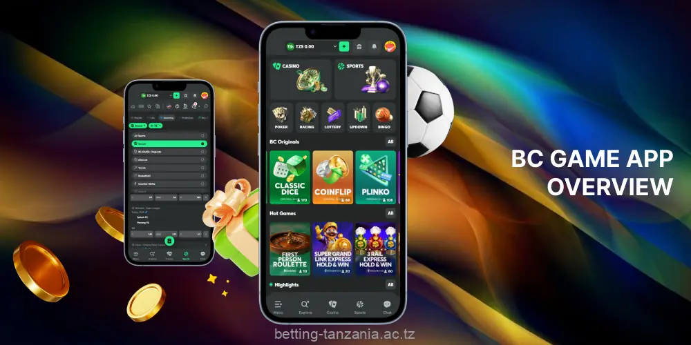 BC Game offers Tanzanian players a mobile app that is fast, smooth and secure
