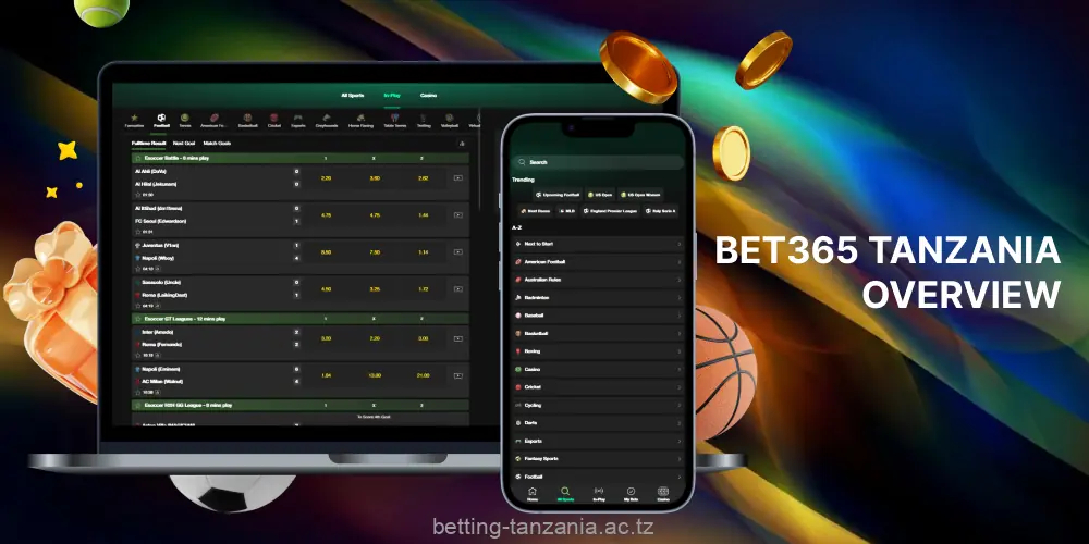 Bet365 is one of the largest providers of sports betting and casino solutions in Tanzania
