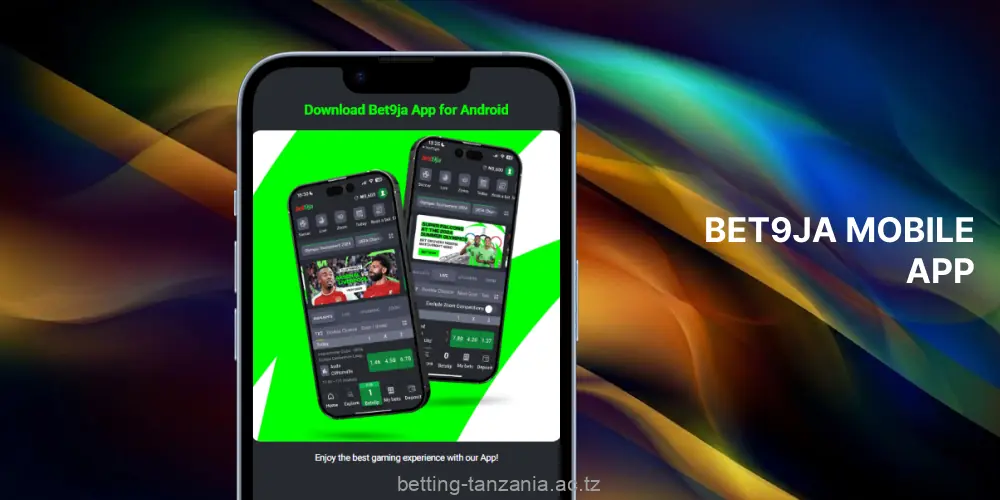 Players can access the Bet9ja bookmaker via a mobile browser or mobile app