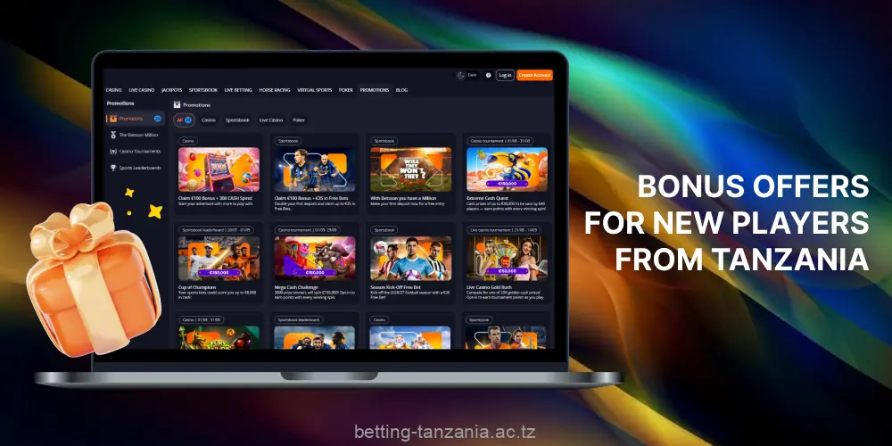 Betsson rewards Tanzanian players generously upon registration