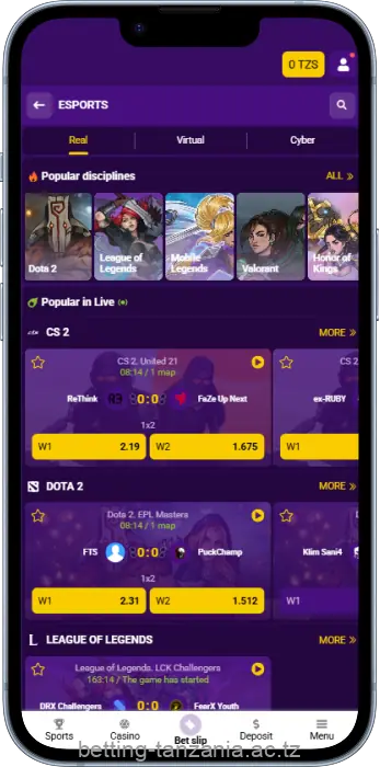 Helabet app offers eSports betting