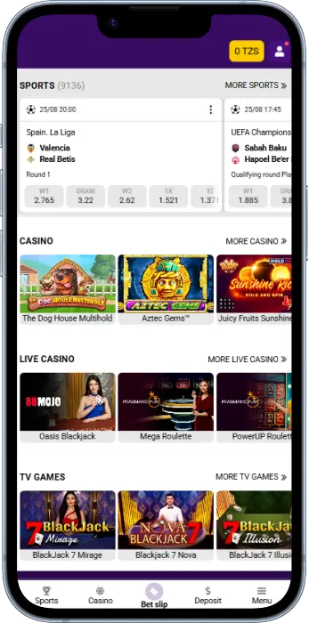 Sports betting and casino games are available in the Helabet app