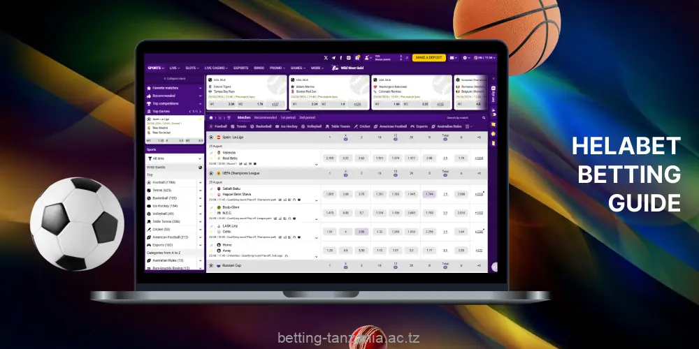 Step-by-step instructions on how to bet on Helabet Tanzania