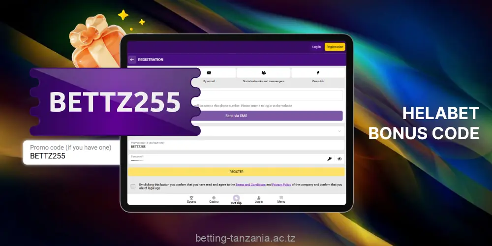 A Helabet promo code offers a generous bonus for new players from Tanzania