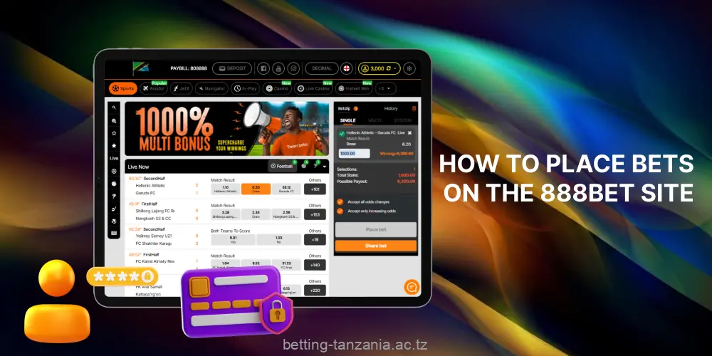 Tanzanian bettors should familiarize themselves with simple instructions before betting at 888bet