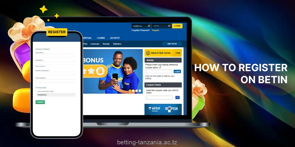By completing a simple sign-up process, users in Tanzania can access all the features available on the Betin platform