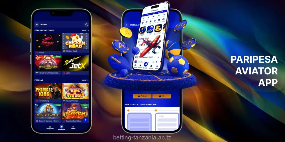 The PariPesa Aviator app for Android and iOS offers the same features as the desktop version