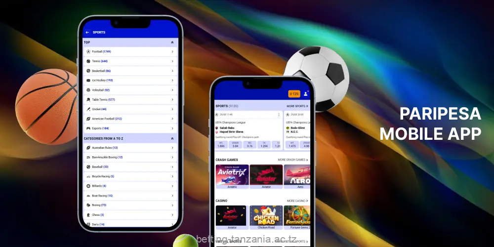 Tanzanian players can download the PariPesa app for free on Android and iOS