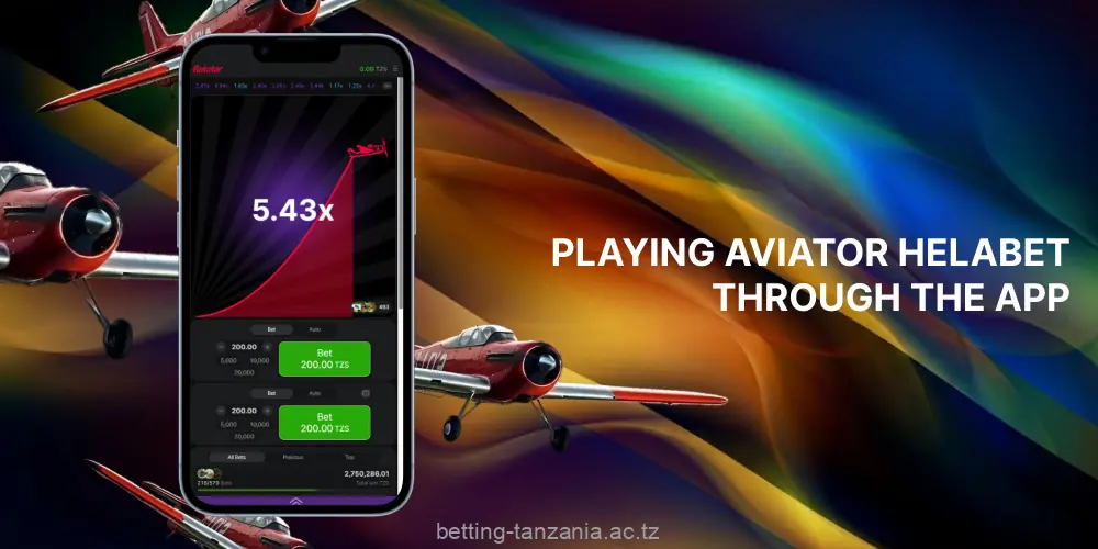 The Helabet Aviator mobile app lets players in Tanzania access the game anytime, wherever they are