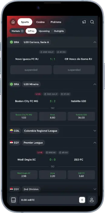 The Sportsbet Tanzania app lets users place bets on a range of sports events