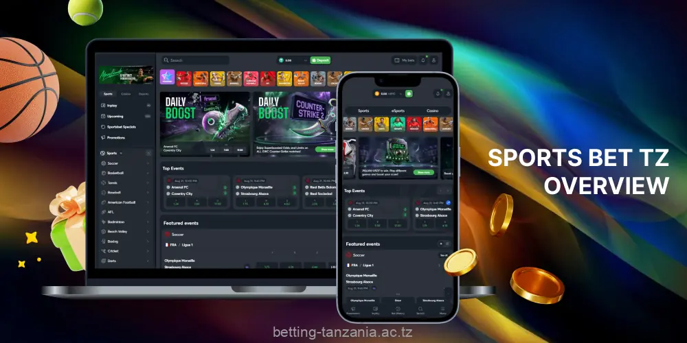 Sportsbet Tanzania combines sportsbook and casino services