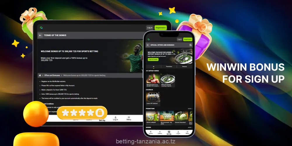 WinWin Tanzania offers generous welcome bonuses for new players from Tanzania