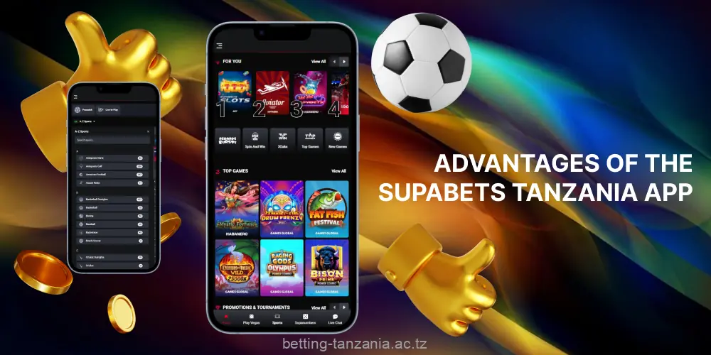 Benefits of the Supabets app for players from Tanzania