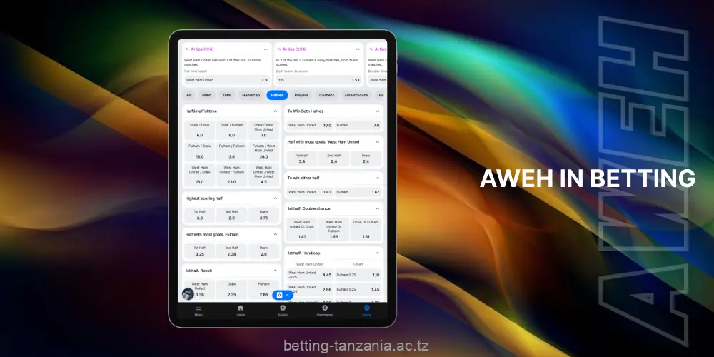 AWEH betting types offer bettors significant advantages in soccer betting