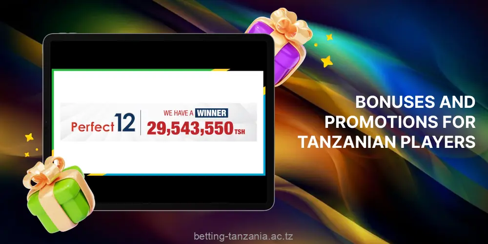 M-Bet's Perfect12 bonus terms and conditions for players from Tanzania