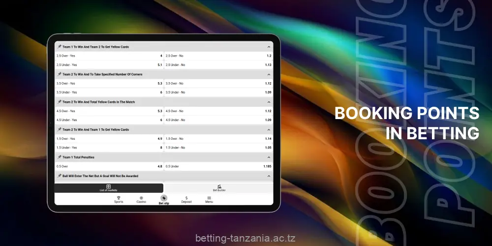 Strategy when using booking points in betting