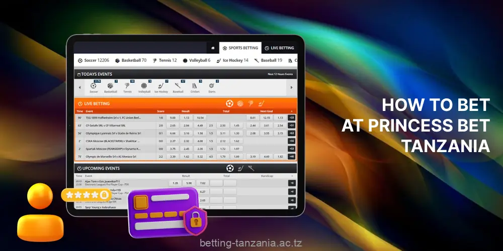 How to start betting on Princess Bet in Tanzania