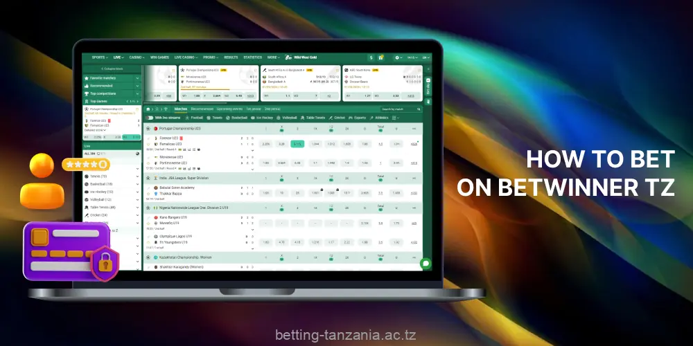 How to bet on sports at online bookmaker Betwinner Tanzania