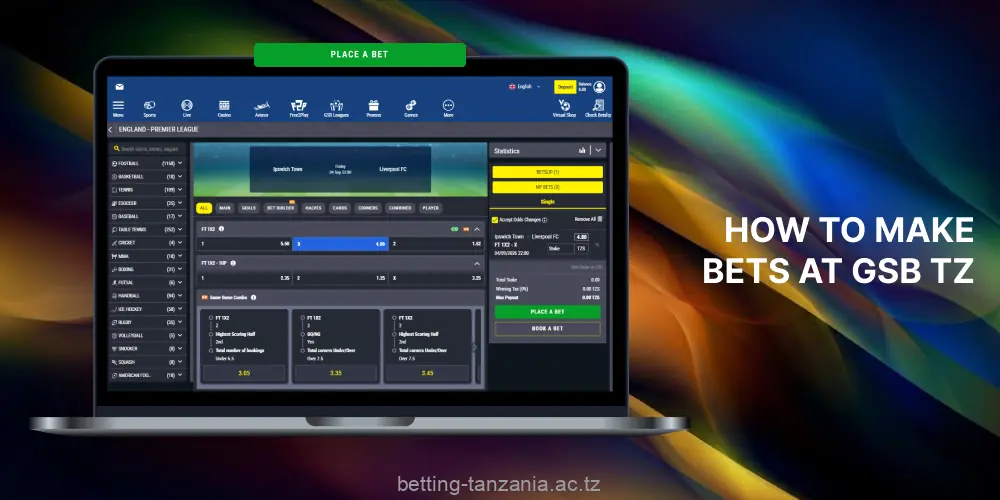 Before betting at Gal Sport Betting, players from Tanzania need to register and fund an account