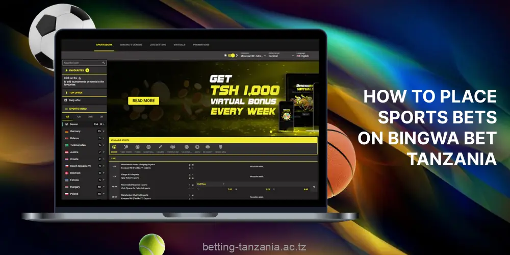 Steps for sports betting with BingwaBet Tanzania