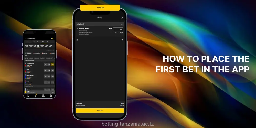 Steps for players from Tazania to bet on the Bwin app
