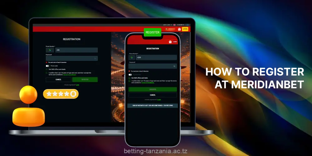 After registration at Meridianbet players from Tanzania can place bets