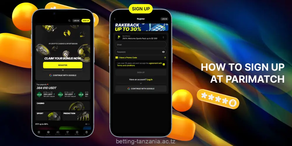 A quick Parimatch sign up lets users in Tanzania take advantage of everything the platform offers