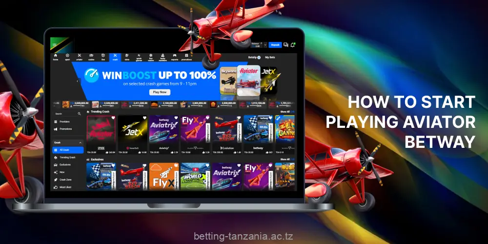 Create a Betway account and deposit funds to play Aviator for real money