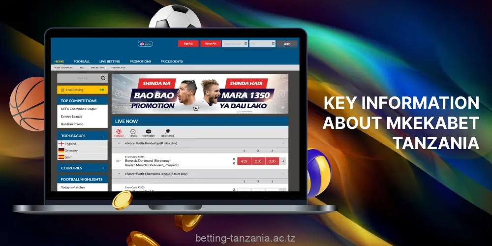 Mkekabet is one of the leading bookmakers in Tanzania
