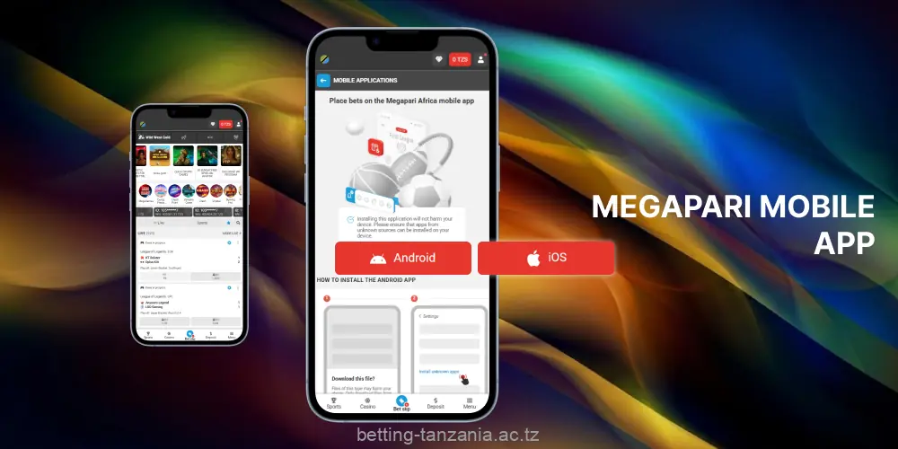 Tanzanian players can use Megapari on smartphones and tablets via its Android and iOS apps