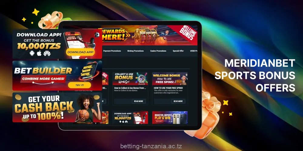 Numerous promotions from Meridianbet for players from Tanzania
