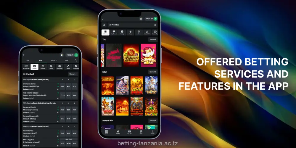 Casino games and bets in the Leon Bet app