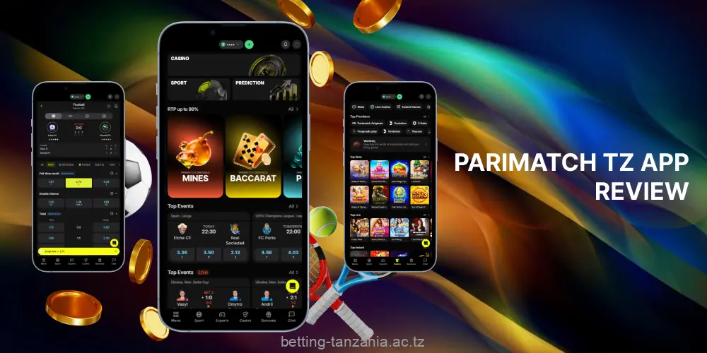 Parimatch offers free mobile apps for Android and iOS in Tanzania