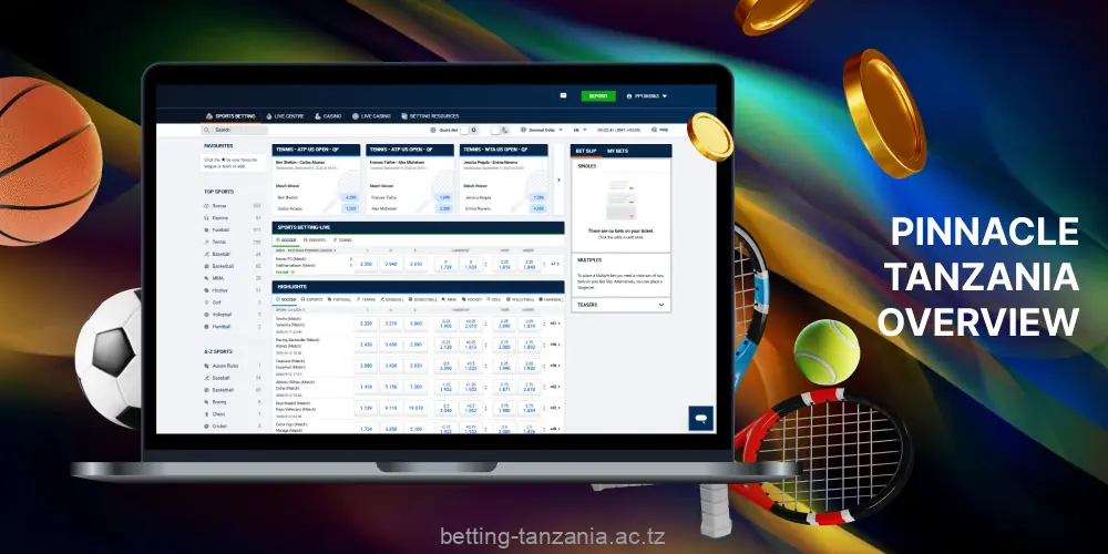 Brief information about online bookmaker Pinnacle in Tanzania