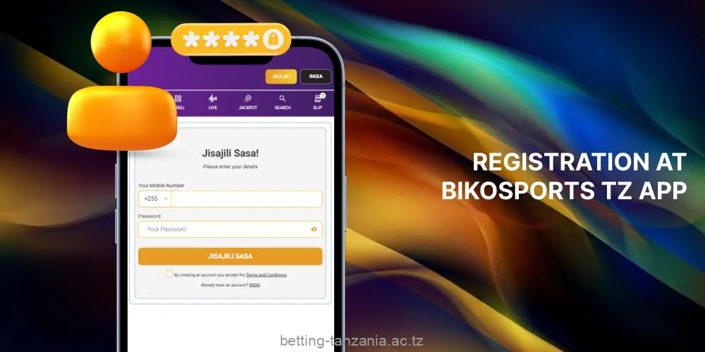 Registration in the BikoSports app takes less minutes