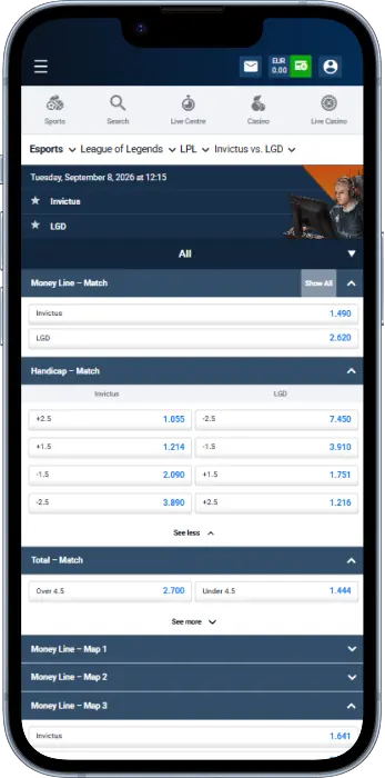 Esports is one of the sports available for betting via the Pinnacle Tanzania app