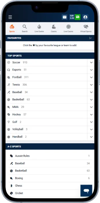 Users from Tanzania can place bets on various sports via the Pinnacle app