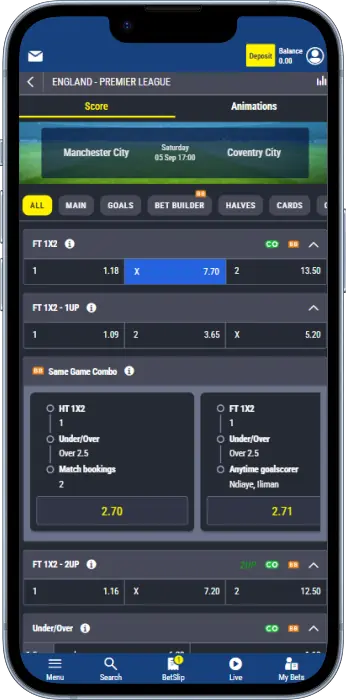The Gal Sport Betting app has a user-friendly interface for sports betting