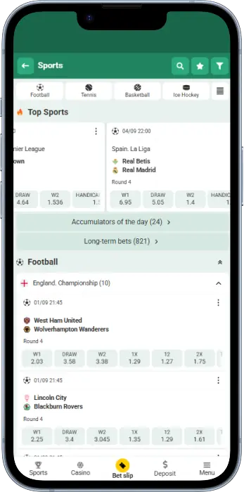 Betting on sports on the Betwinner Tanzania app