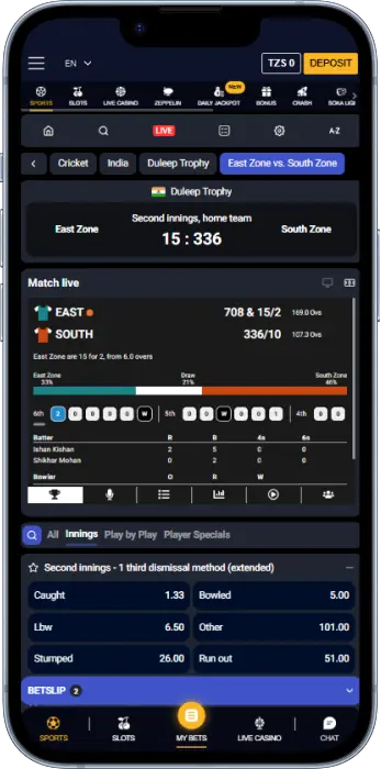 Tanzanian players have the opportunity to bet on cricket through Sokabet app