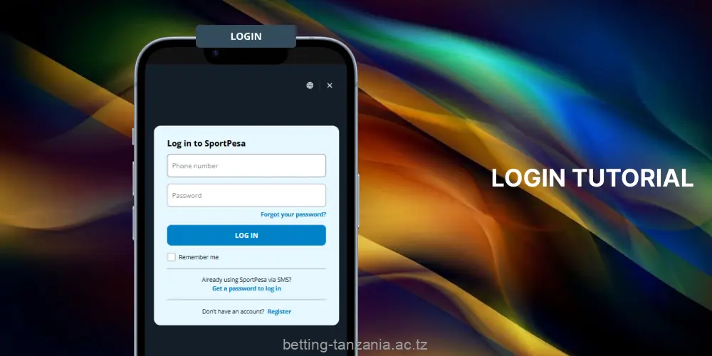 After successfully registering with SportPesa, players from Tanzania can log in to their accounts from any device