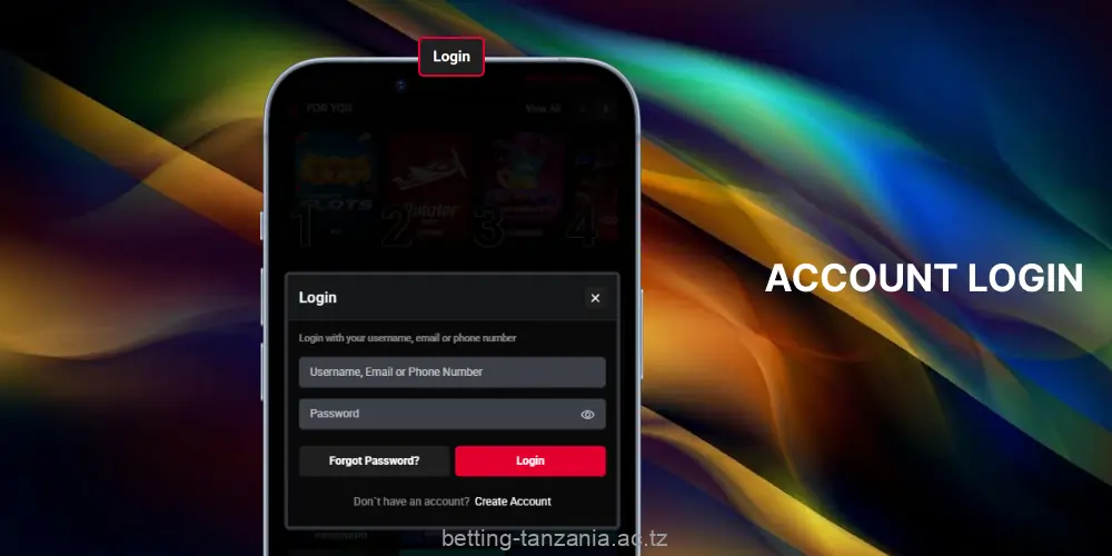 Tanzanian players can log in to their Supabets account using the username and password provided during registration