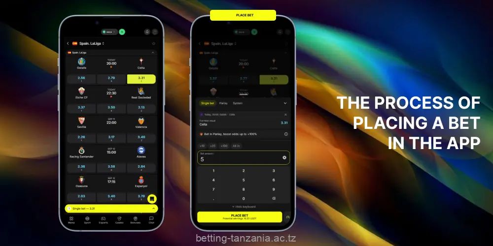 Players from Tanzania can place bets in the Parimatch app after registering