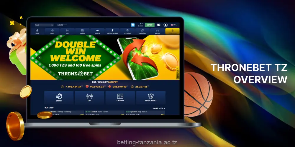 Throne Bet stands out for its convenience and fast page loading speeds, which is particularly important for players from Tanzania